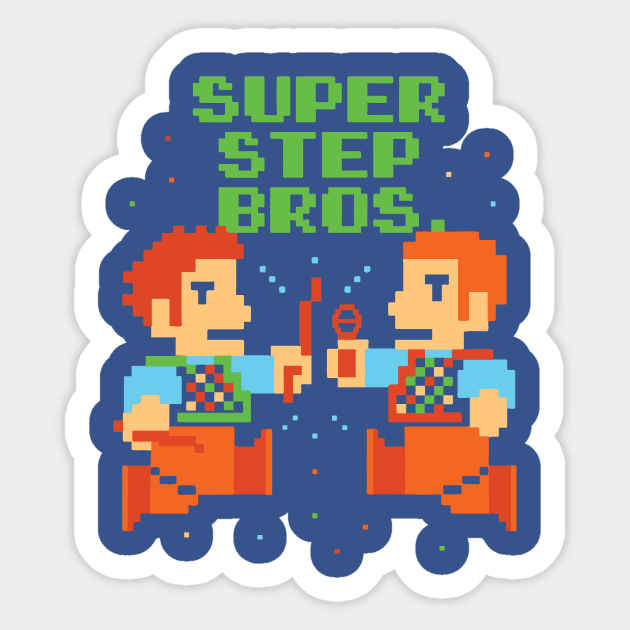 SUPER STEP BROS Sticker by kiddolovie